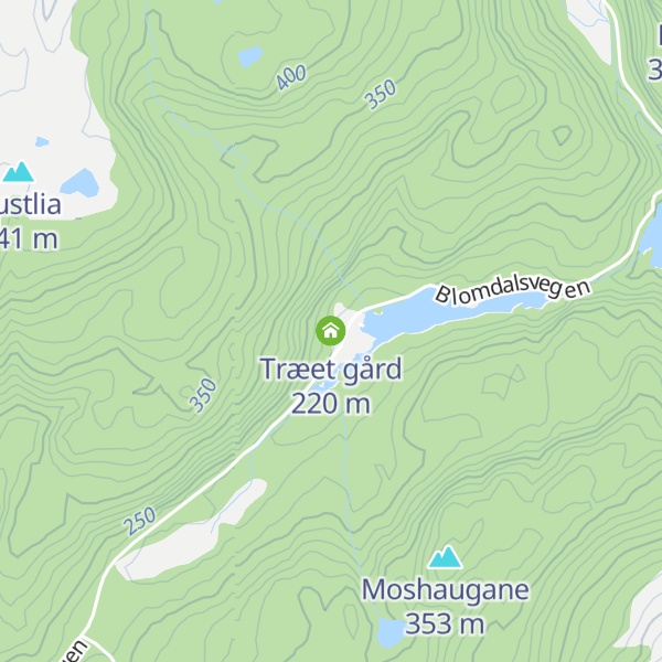 Map of Træet gård