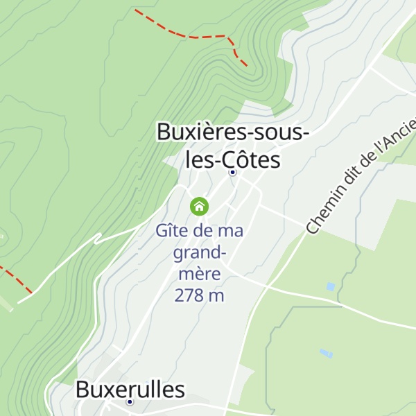 Map of Gîte le Vieux Pressoir
