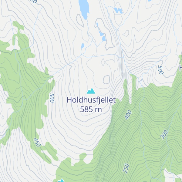 Map of Holdhusfjellet