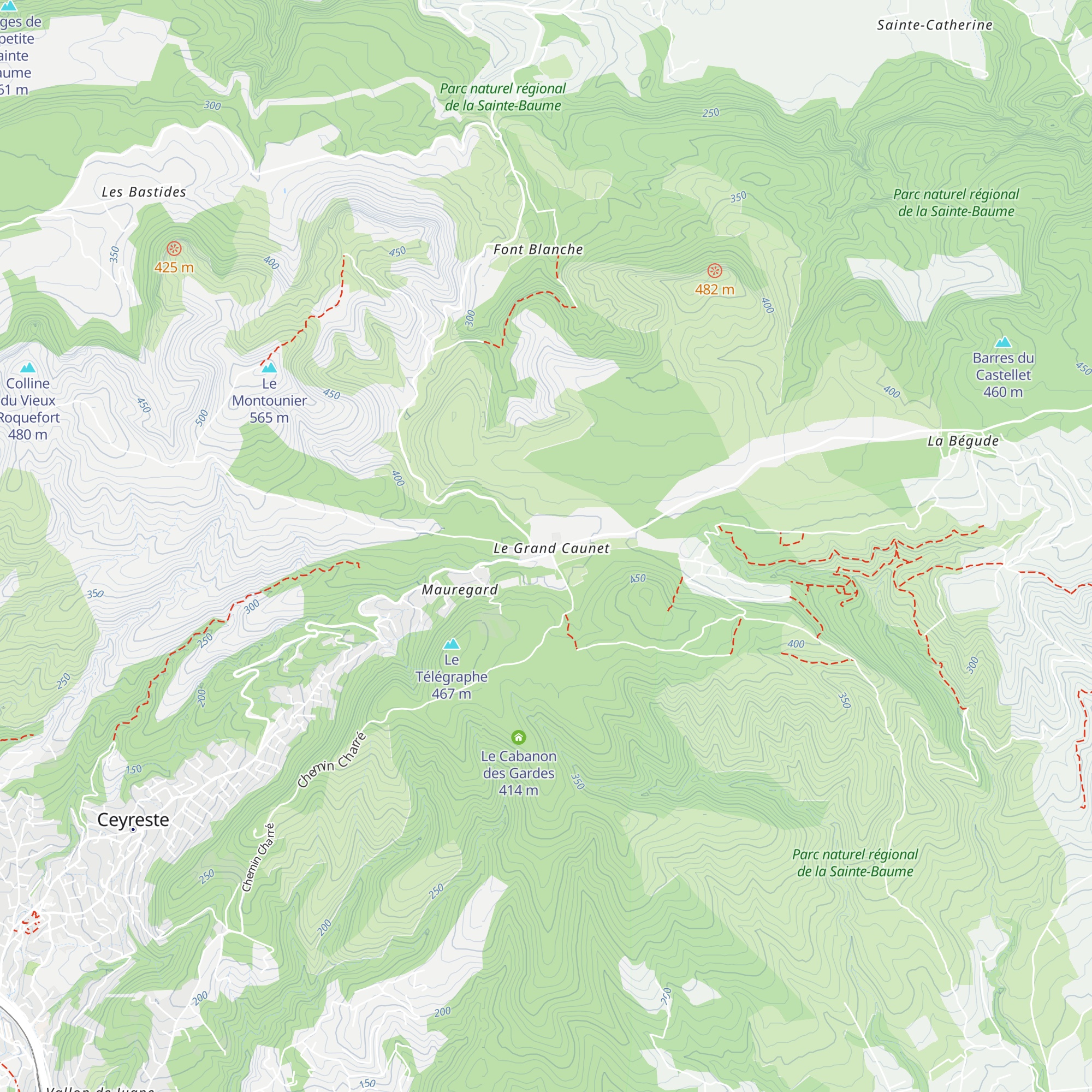 Gîte Lou Pissacan map