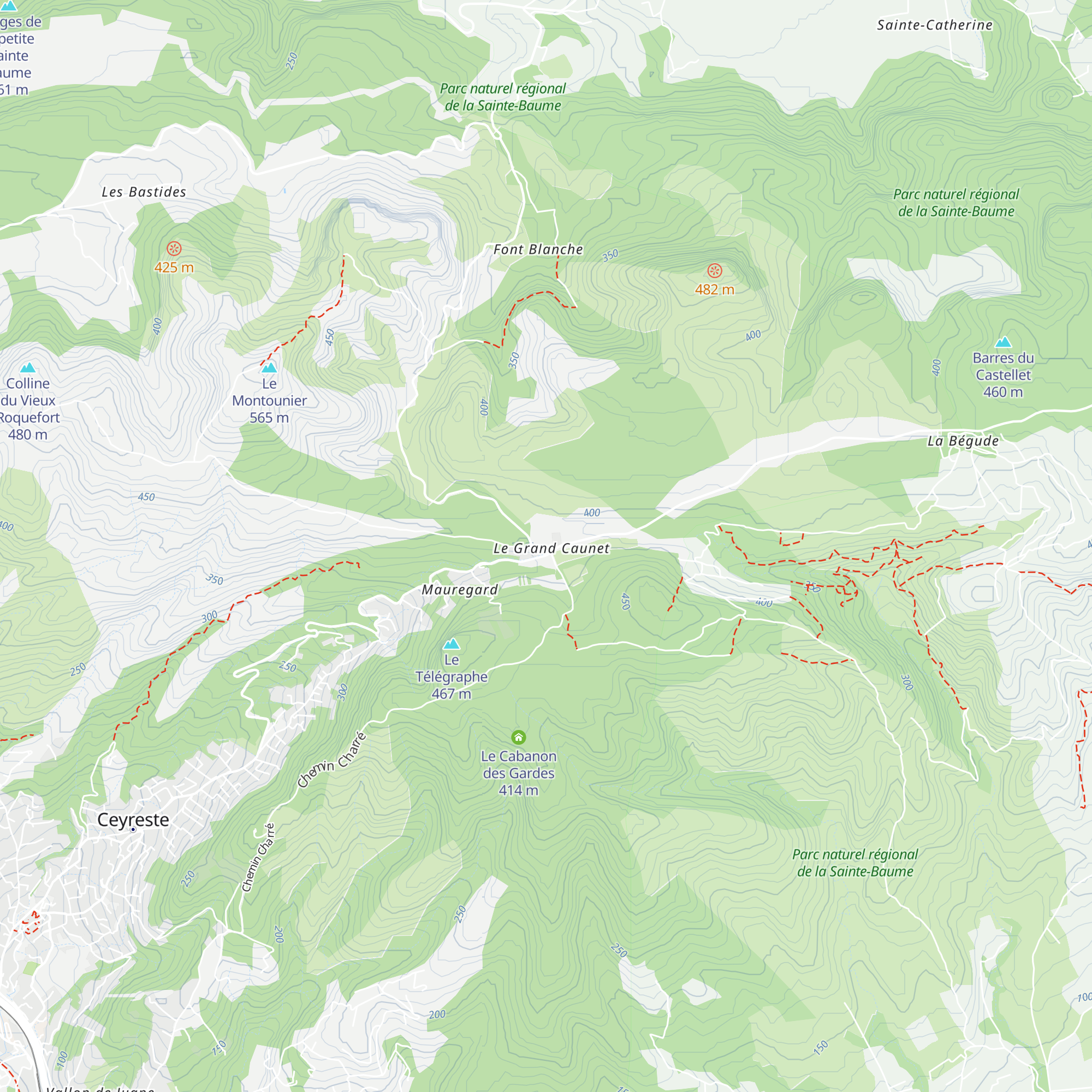 Gîte Lou Pissacan map