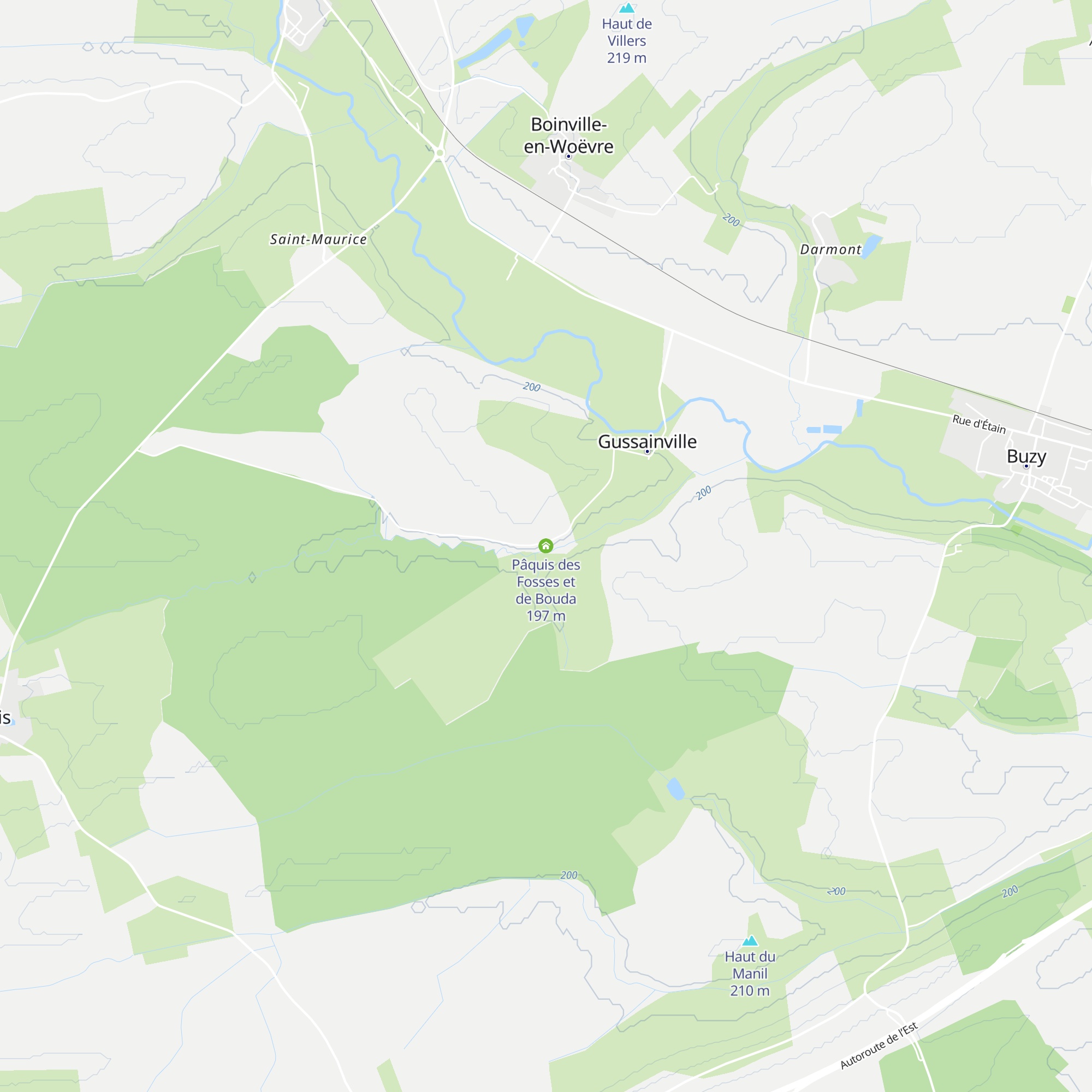 Pâquis des Fosses et de Bouda map