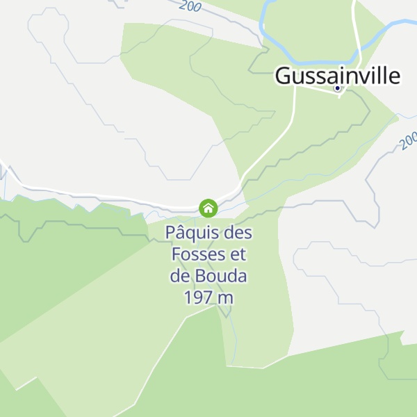Map of Pâquis des Fosses et de Bouda