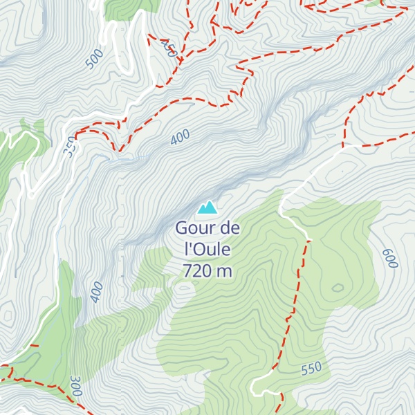 Map of Gour de l'Oule