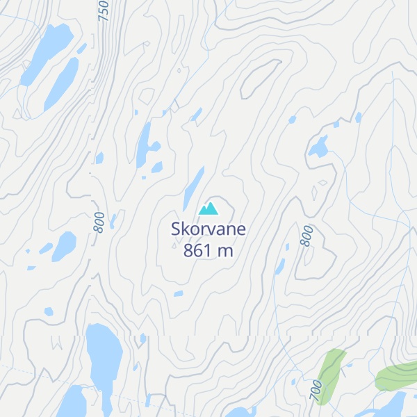 Map of Skorvane
