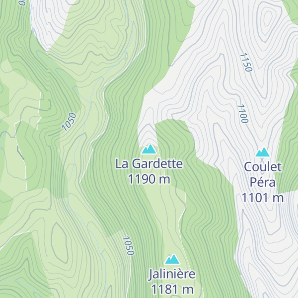 Map of La Gardette