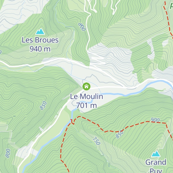 Map of Le Moulin