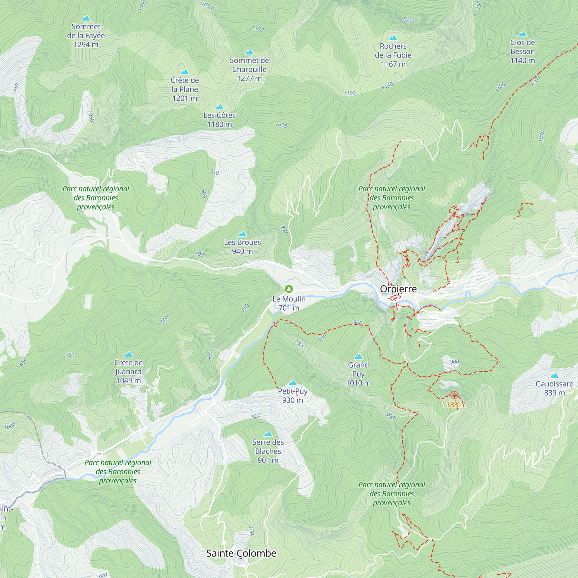 Le Moulin map