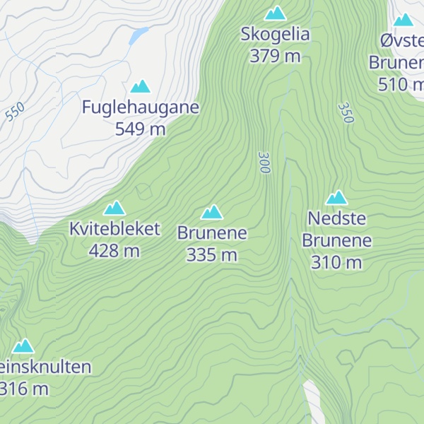 Map of Brunene