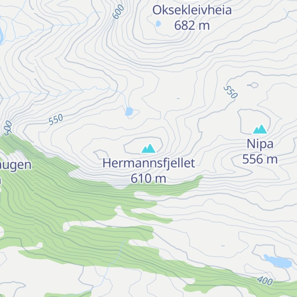 Map of Hermannsfjellet
