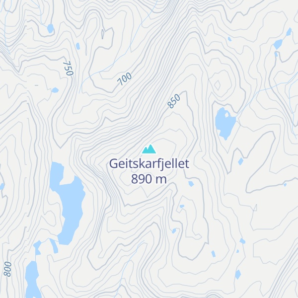 Map of Geitskarfjellet