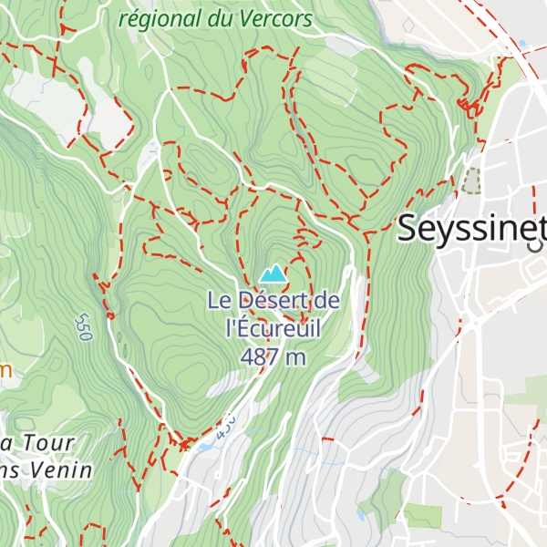 Map of Le Désert de l'Écureuil