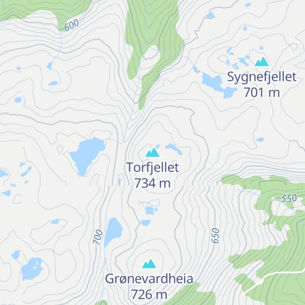 Map of Torfjellet