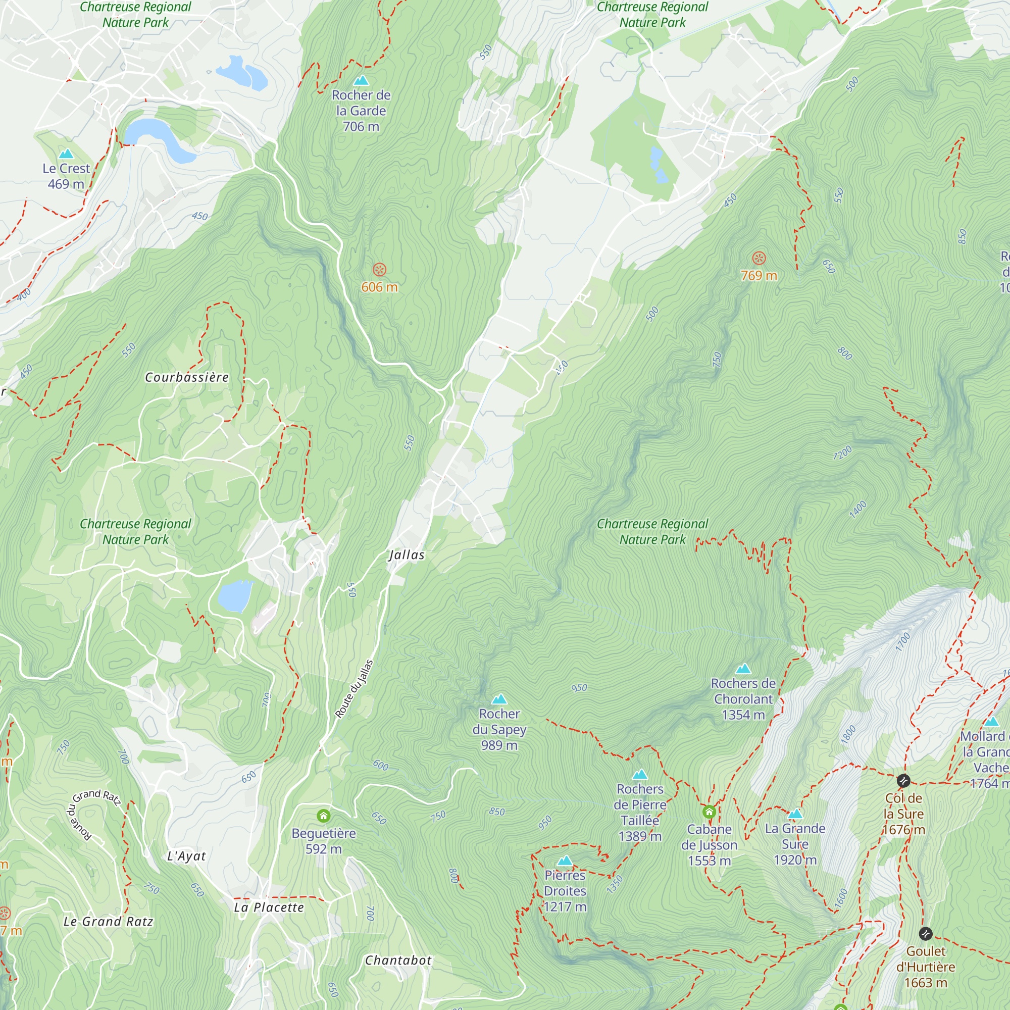 Cabane de la Pisserotte map