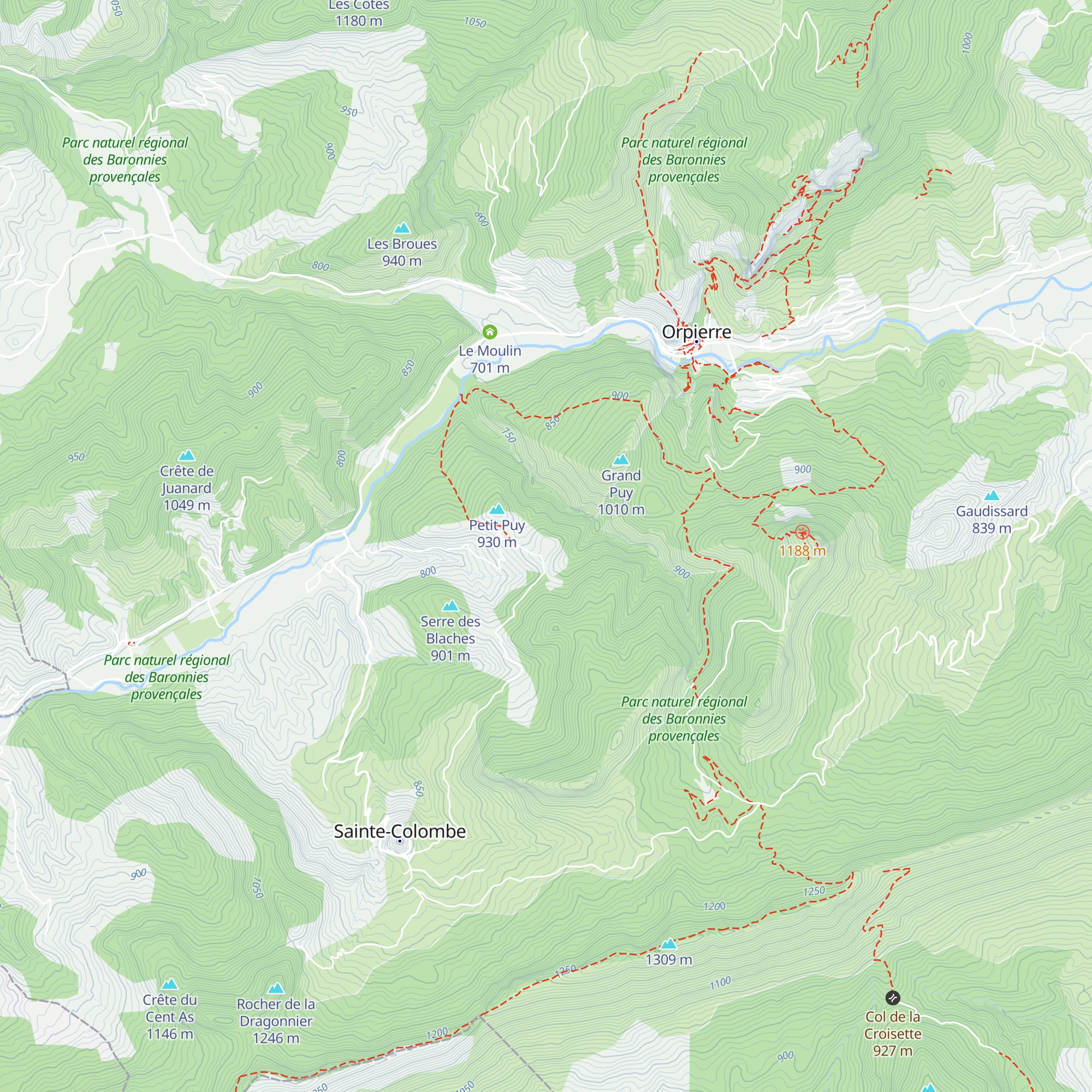 Les Chiquets map