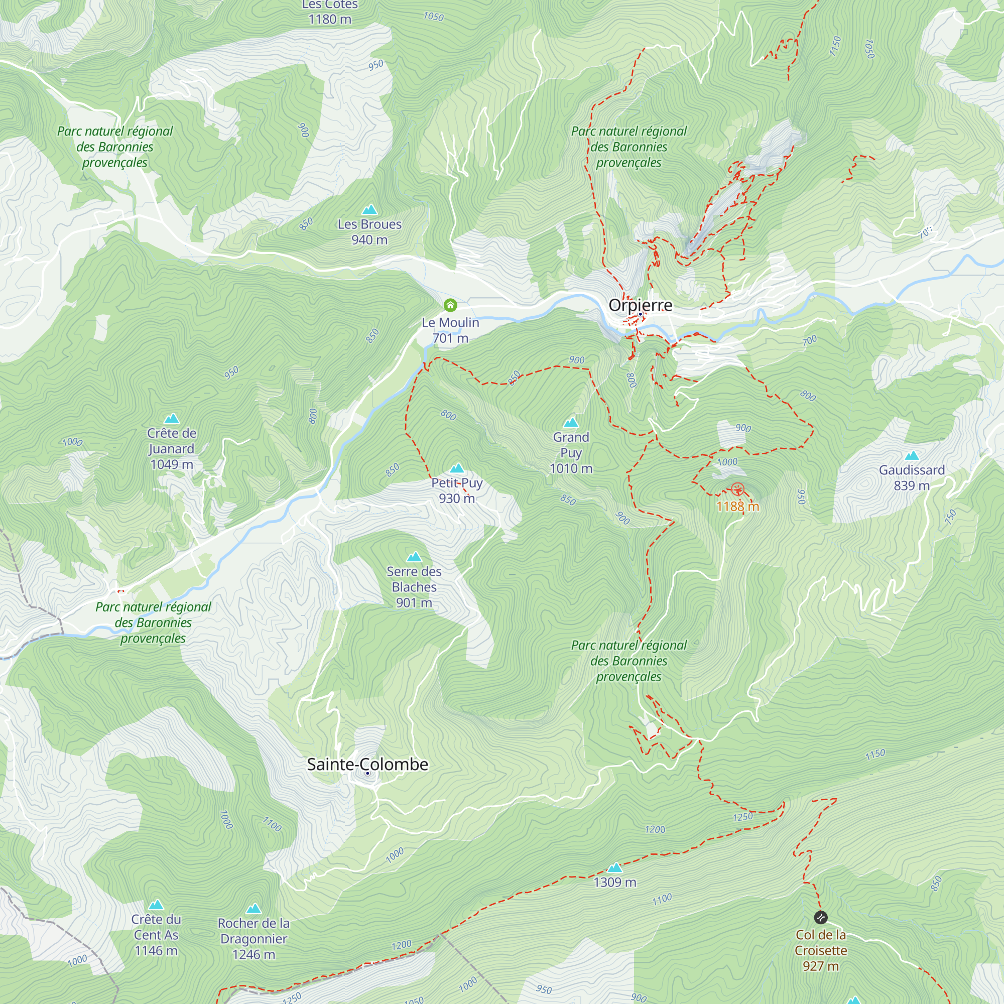 Les Chiquets map