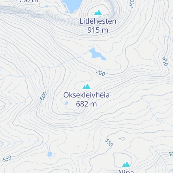 Map of Oksekleivheia