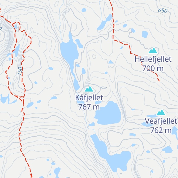 Map of Kåfjellet