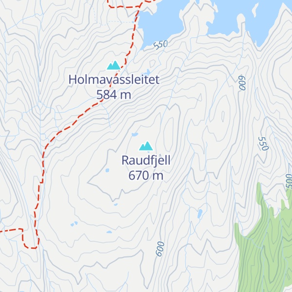 Map of Raudfjell