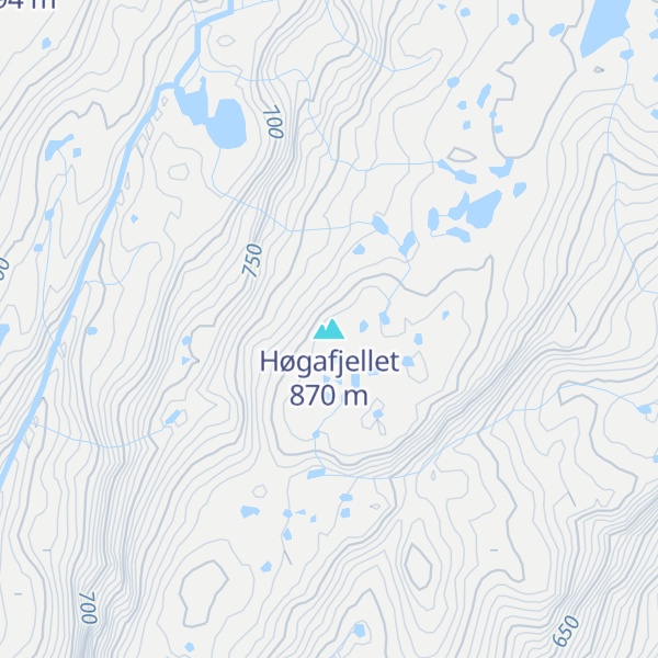 Map of Høgafjellet