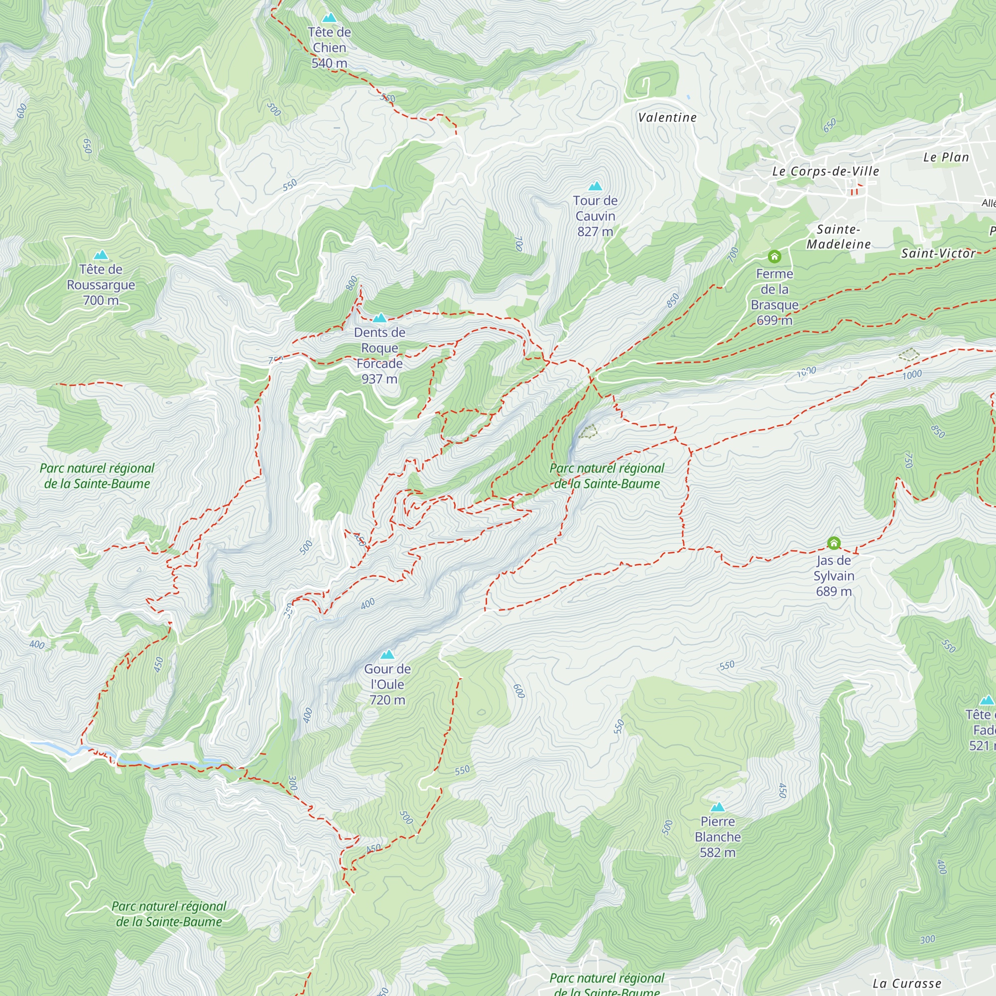 Refuge Paul Ruat map