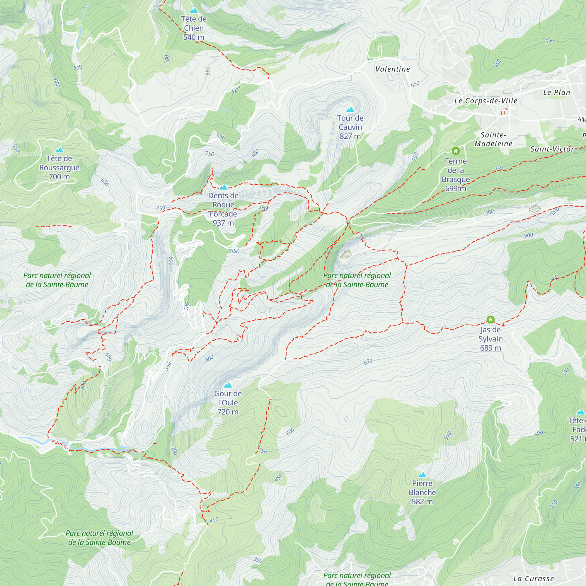 Refuge Paul Ruat map