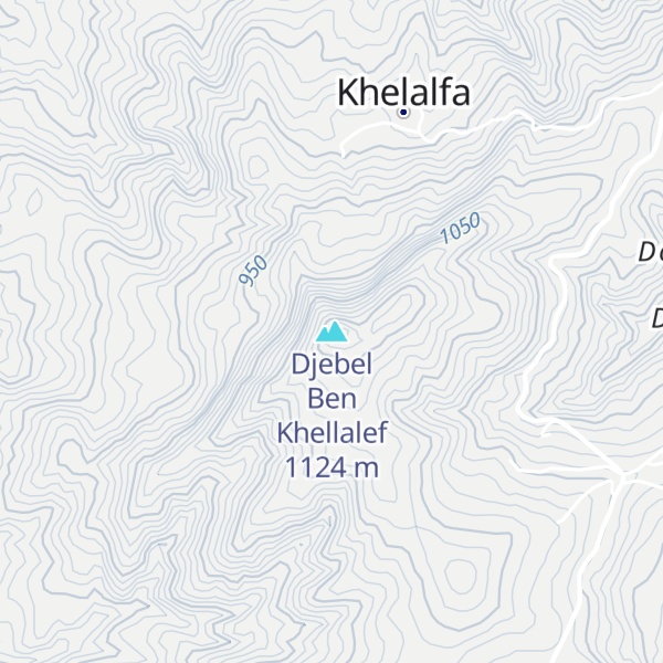 Map of Djebel Ben Khellalef
