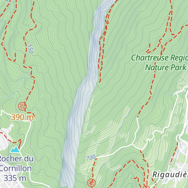 Map of Roche Traversier
