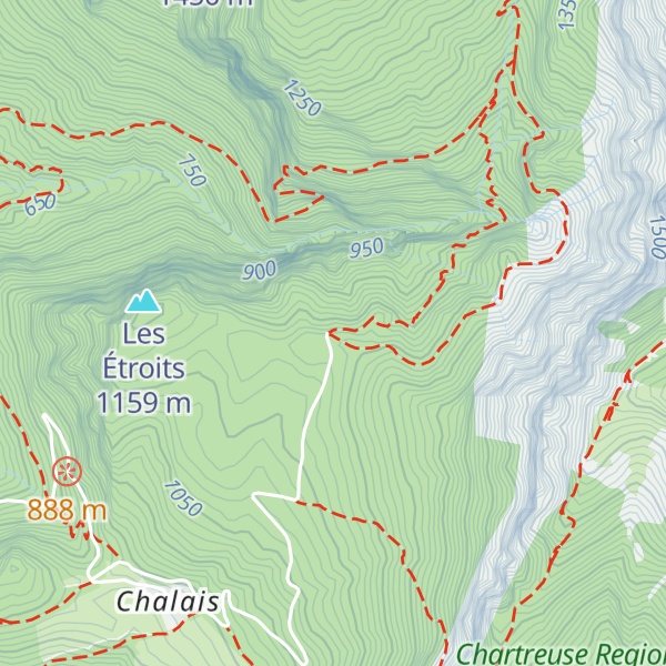 Map of Cabane de la Roize