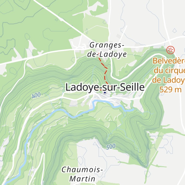 Map of Gîte des reculées