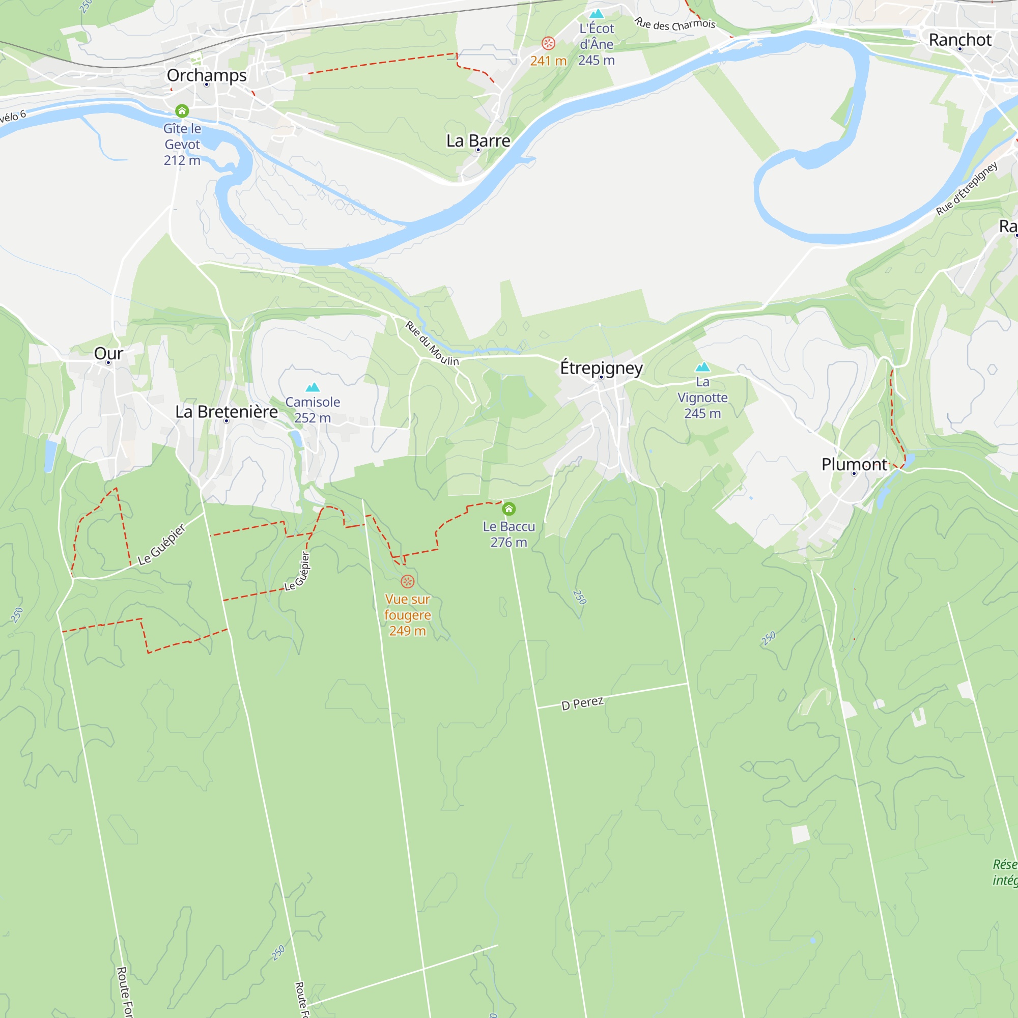 Le Baccu map
