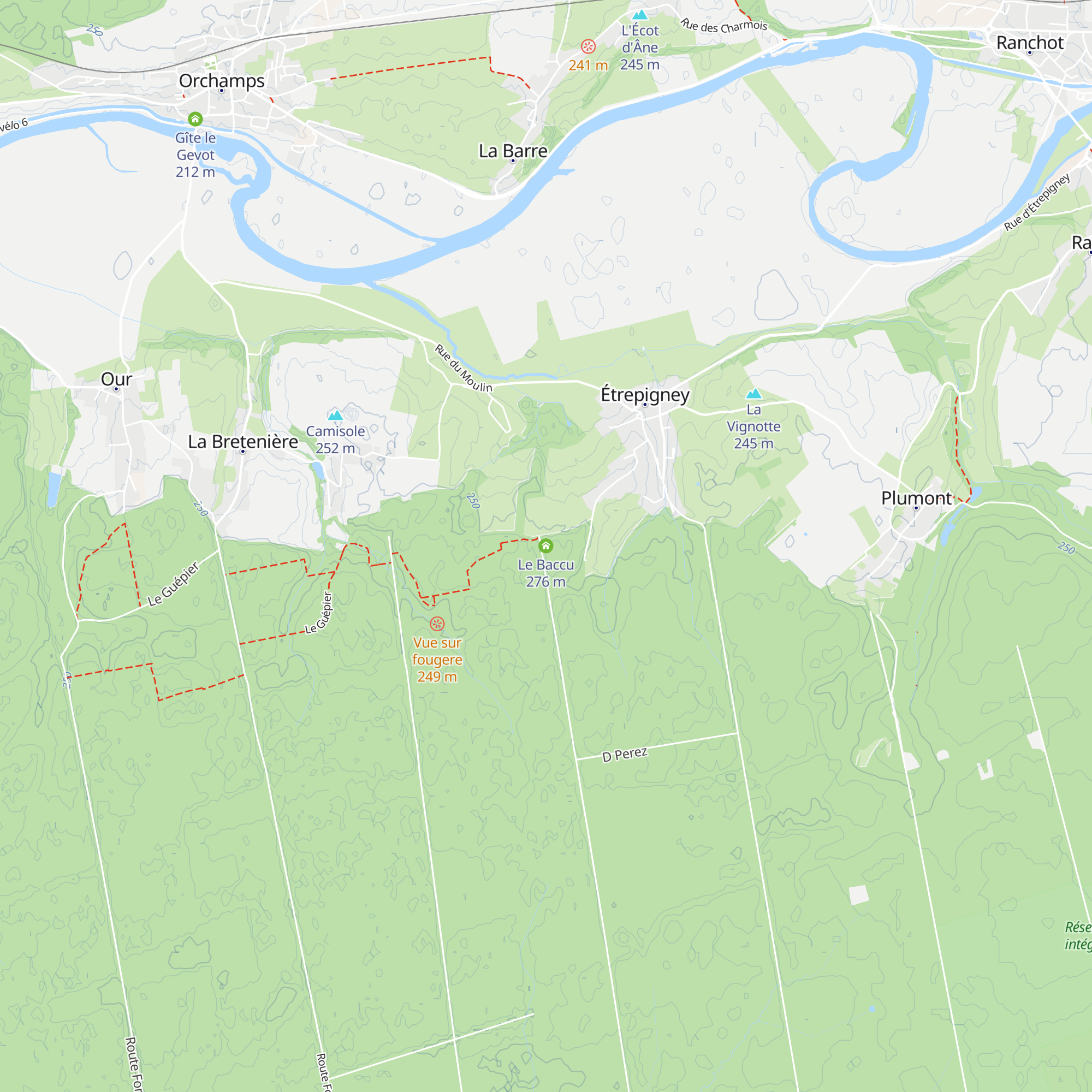 Le Baccu map