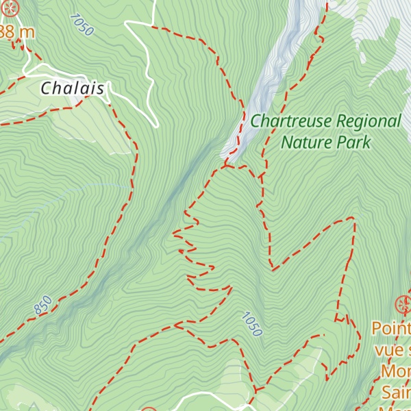 Map of Cabane de l'Echaillon