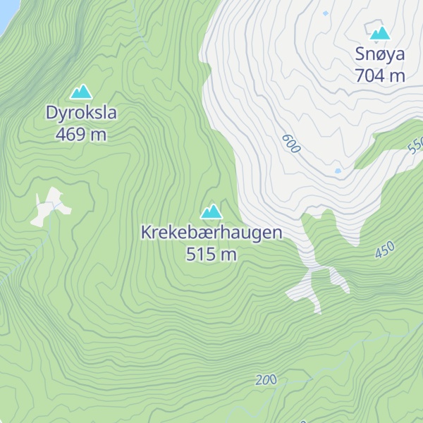 Map of Krekebærhaugen