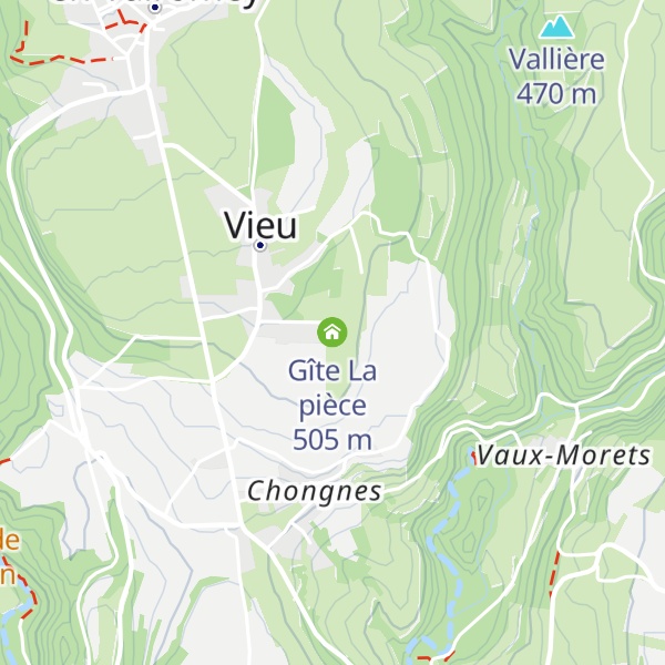 Map of Gîte La pièce