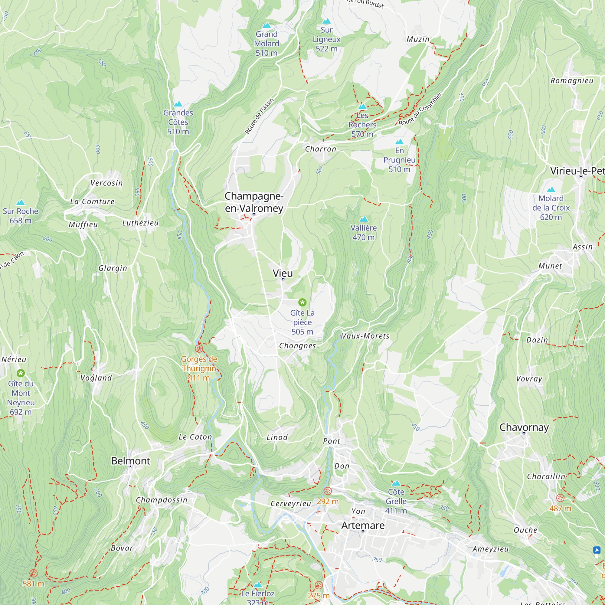 Gîte La pièce map