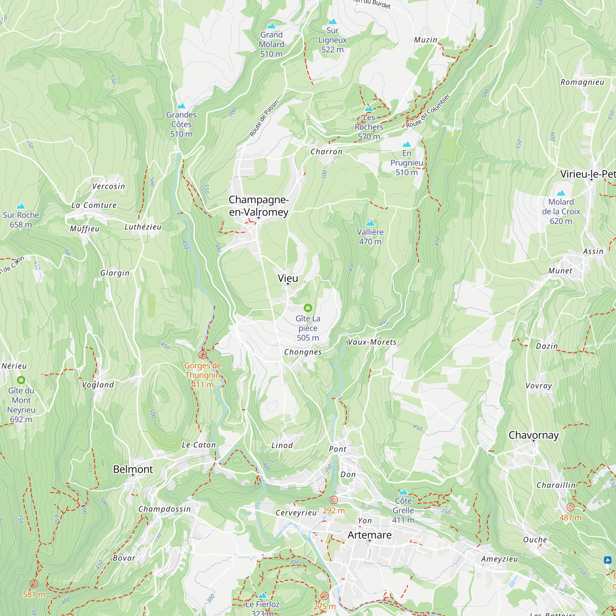Gîte La pièce map