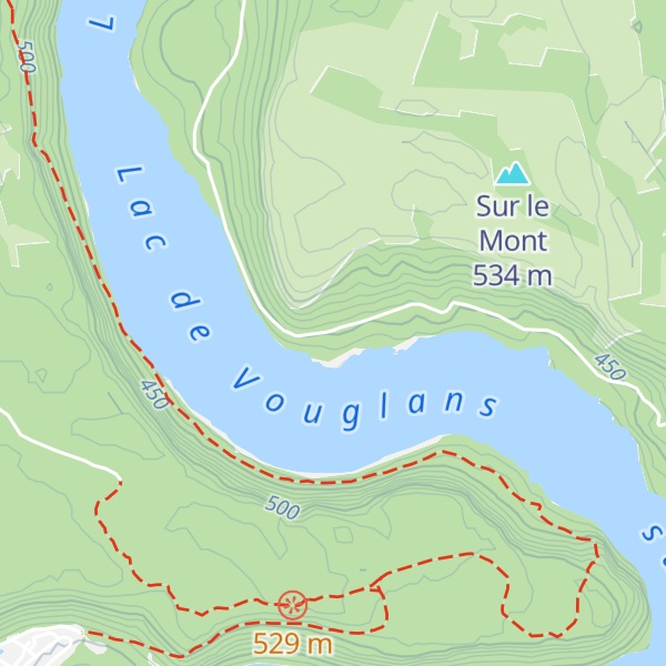Map of Cabane sous Auge de Barésia sur Ain