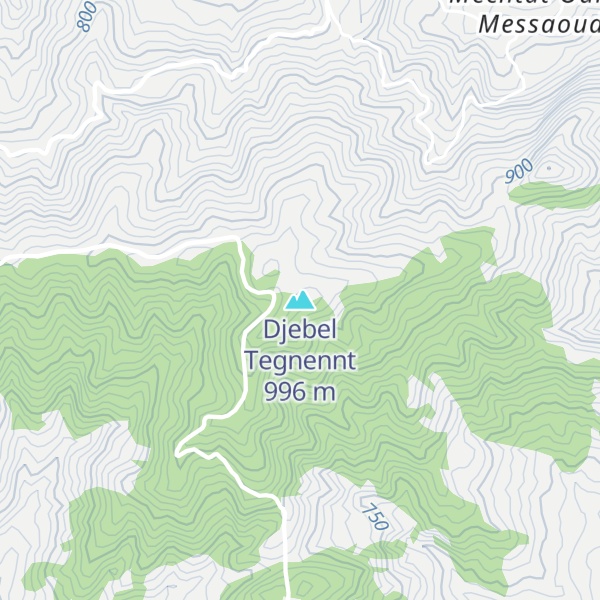Map of Djebel Tegnennt