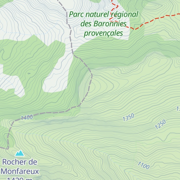 Map of Montagne du Pied du Mulet