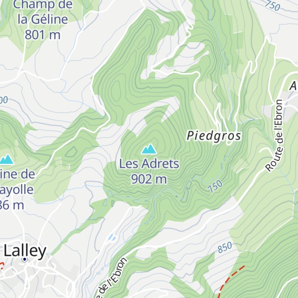 Map of Les Adrets