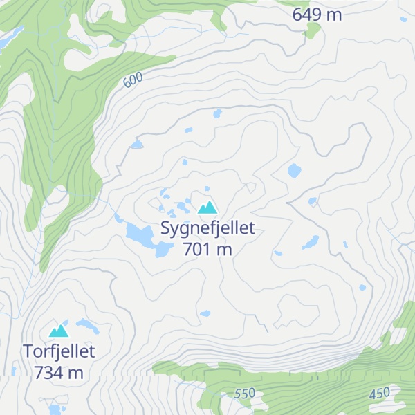 Map of Sygnefjellet