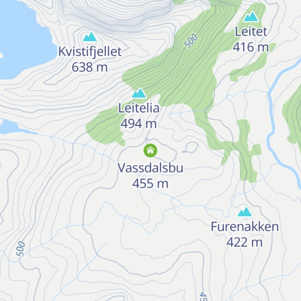 Map of Vassdalsbu