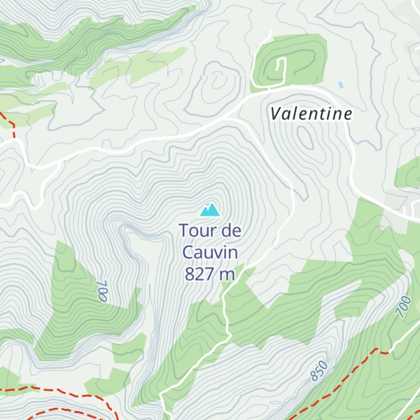 Map of Tour de Cauvin