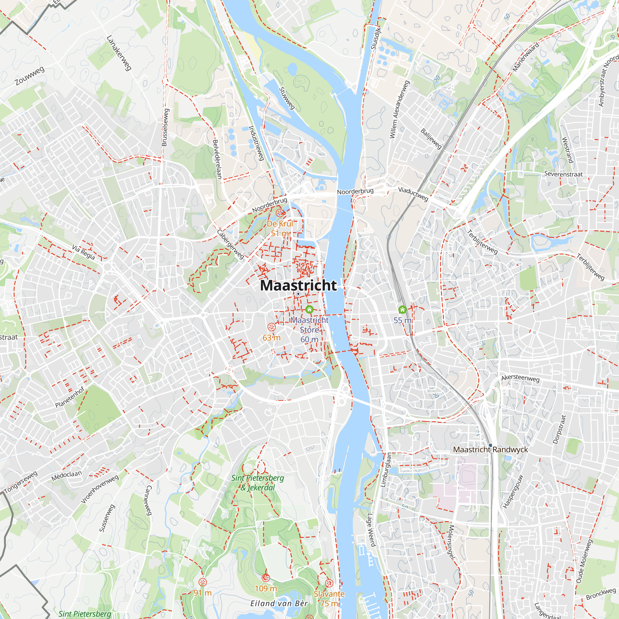 Maastricht Store map