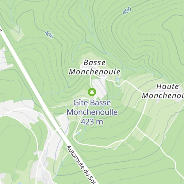 Map of Gîte Basse Monchenoulle