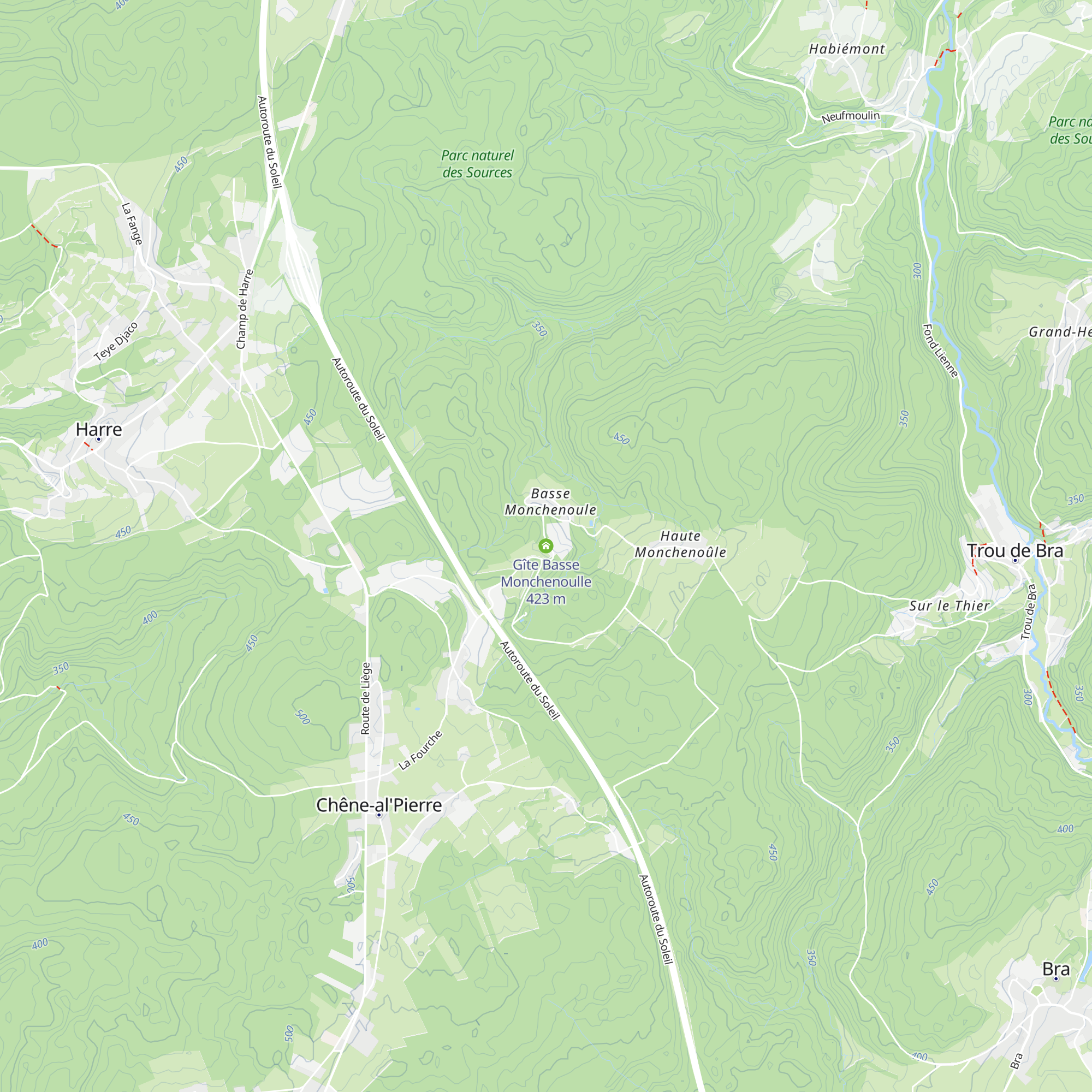 Gîte Basse Monchenoulle map