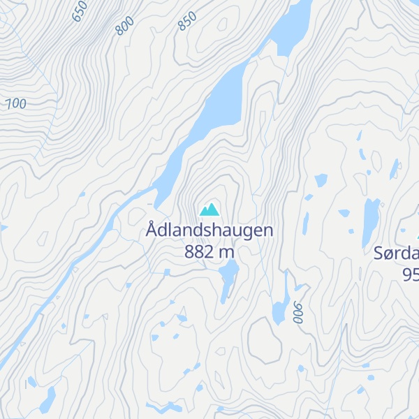 Map of Ådlandshaugen