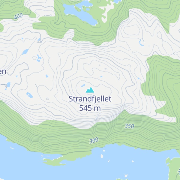 Map of Strandfjellet