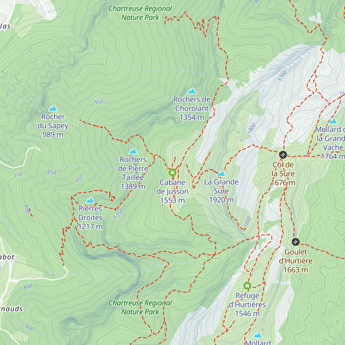 Cabane de Jusson map